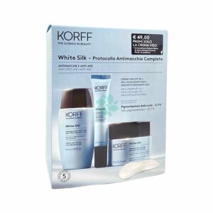 Korff Cofanetto Skin Care White Silk Crema Viso + dischetti + gel