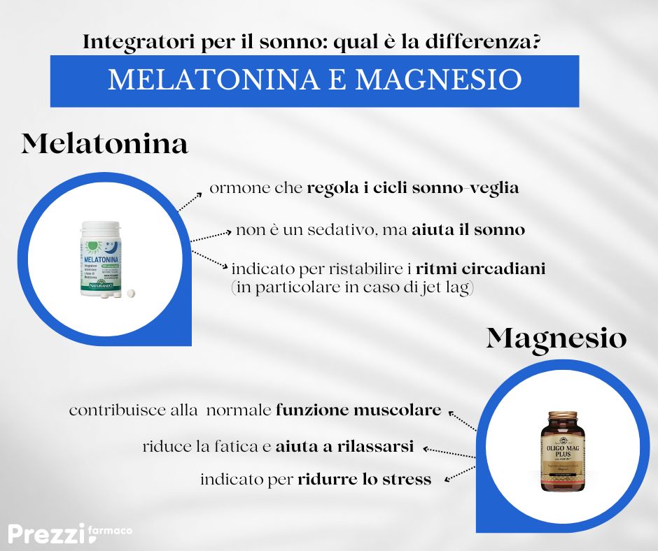 melatonina e magnesio differenze
